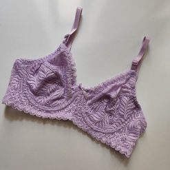 سوتین تک گیپور زنانه برند ژوبین مدل تک سرخس قرمز