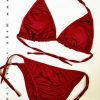 مایو بیکینی دو تکه زنانه مدل انجل سرخ قرمز