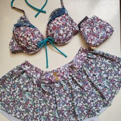 ست مایو سه تکه دامنی زنانه وارداتی مدل تمشک