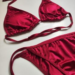مایو بیکینی دو تکه زنانه مدل انجل سرخ