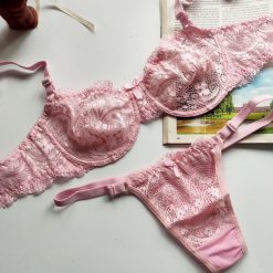 ست شورت و سوتین تورگاز ژوبین مدل اردیبهشت صورتی