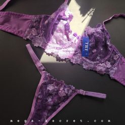 ست شورت و سوتین تورگاز برندTRT مدل بنفشه ایتالیا