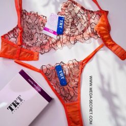 ست شورت و سوتین توری برند TRT مدل پاییز فنردار