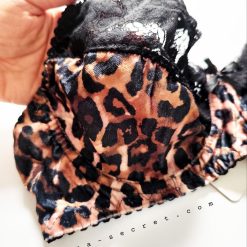 ست شورت و سوتین برند ژوبین طلایی مدل چیتا فنردار