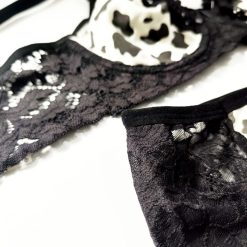 ست شورت و سوتین توری برند شباهنگ مدل مومو