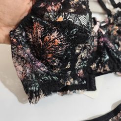 ست شورت و سوتین زنانه تورگاز ژوبین طلایی با کیفیت