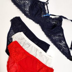 ست شورت وسوتین تورگاز زنانه مدل بید مجنون رنگی