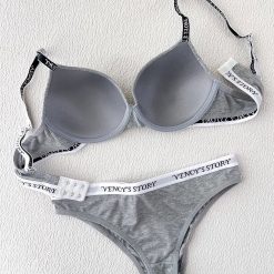 ست شورت و سوتین اسفنجی اروپایی مدل VENCY'S STORY فیلی