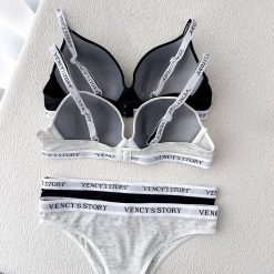 ست شورت و سوتین اسفنجی اروپایی مدل VENCY'S STORY