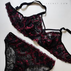 ست شورت و سوتین هارنسدار زنانه گیپور شباهنگ مدل مادمازل