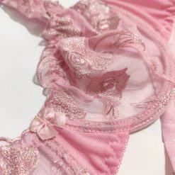 ست شورت و سوتین تورگاز زنانه شباهنگ مدل سوسن گلدار