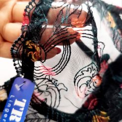 ست شورت و سوتین زنانه تورگاز TRT مدل شکوفه نیمه شبست شورت و سوتین زنانه تورگاز TRT مدل شکوفه نیمه شب مشکی