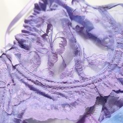 ست شورت و سوتین فنرداز زنانه دانتل وارداتی زنانه مدل گل‌پری