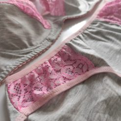 ست شورت و سوتین زنانه نخی ژوبین