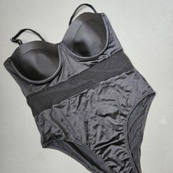 مایو مونوکینی زنانه برند فیتن مدل سایه دریا مشکی رنگ