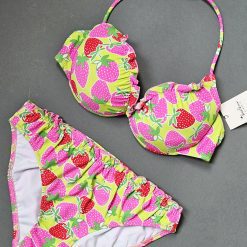 ست 4 تیکه شنا و رومایویی زنانه برند Beach Queen مدل STRAWBERRY