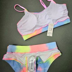 مایو بیکینی دو تیکه زنانه وارداتی برند CUPSHE مدل Marshmallow آستردار