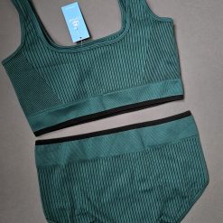 مایو بیکینی دو تیکه زنانه وارداتی برند CUPSHE مدل جید دریا سبز