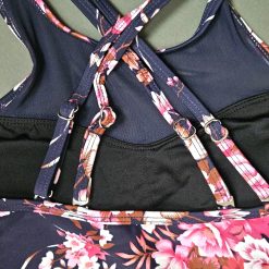 مایو بیکینی دو تیکه زنانه وارداتی برند CUPSHE مدل موج رویایی پشت ضربدری