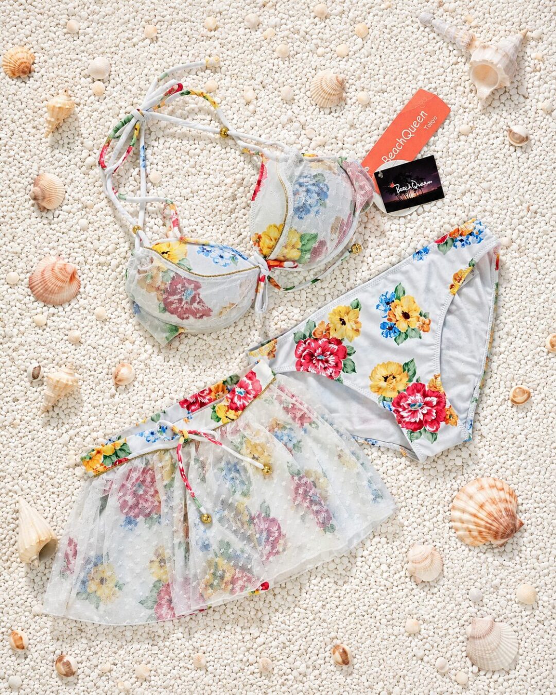 ست مایو سه تیکه زنانه برند BEACH QUEEN مدل اَبرا
