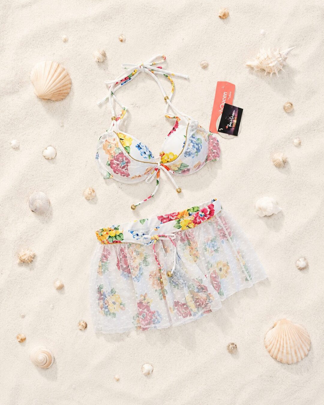 ست مایو سه تیکه زنانه وارداتی BEACH QUEEN مدل اَبرا