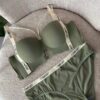 ست شورت و سوتین زنانه اسفنجی وارداتی مدل COMFORT X سبز